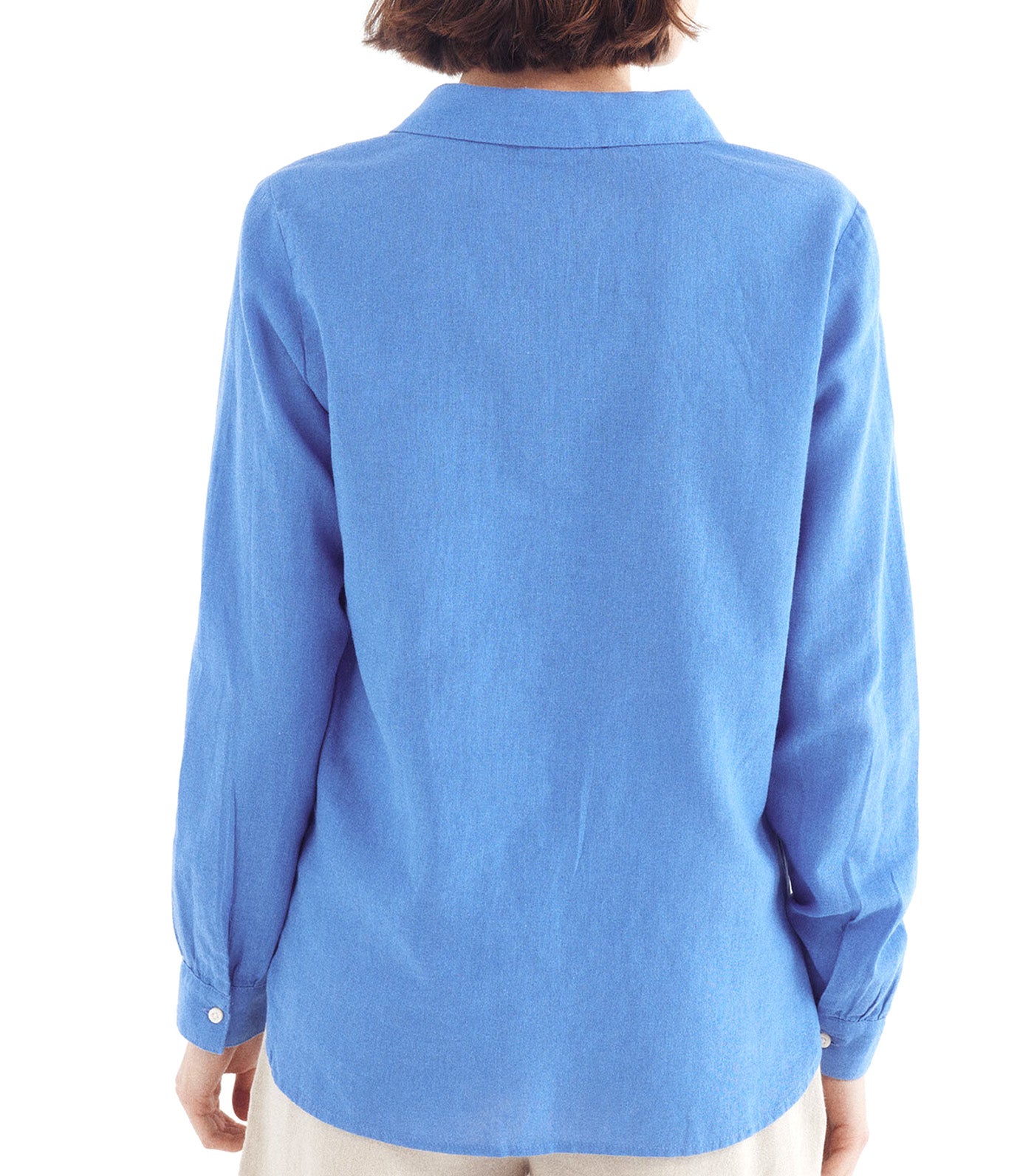 Linen Polo Shirt Blouse