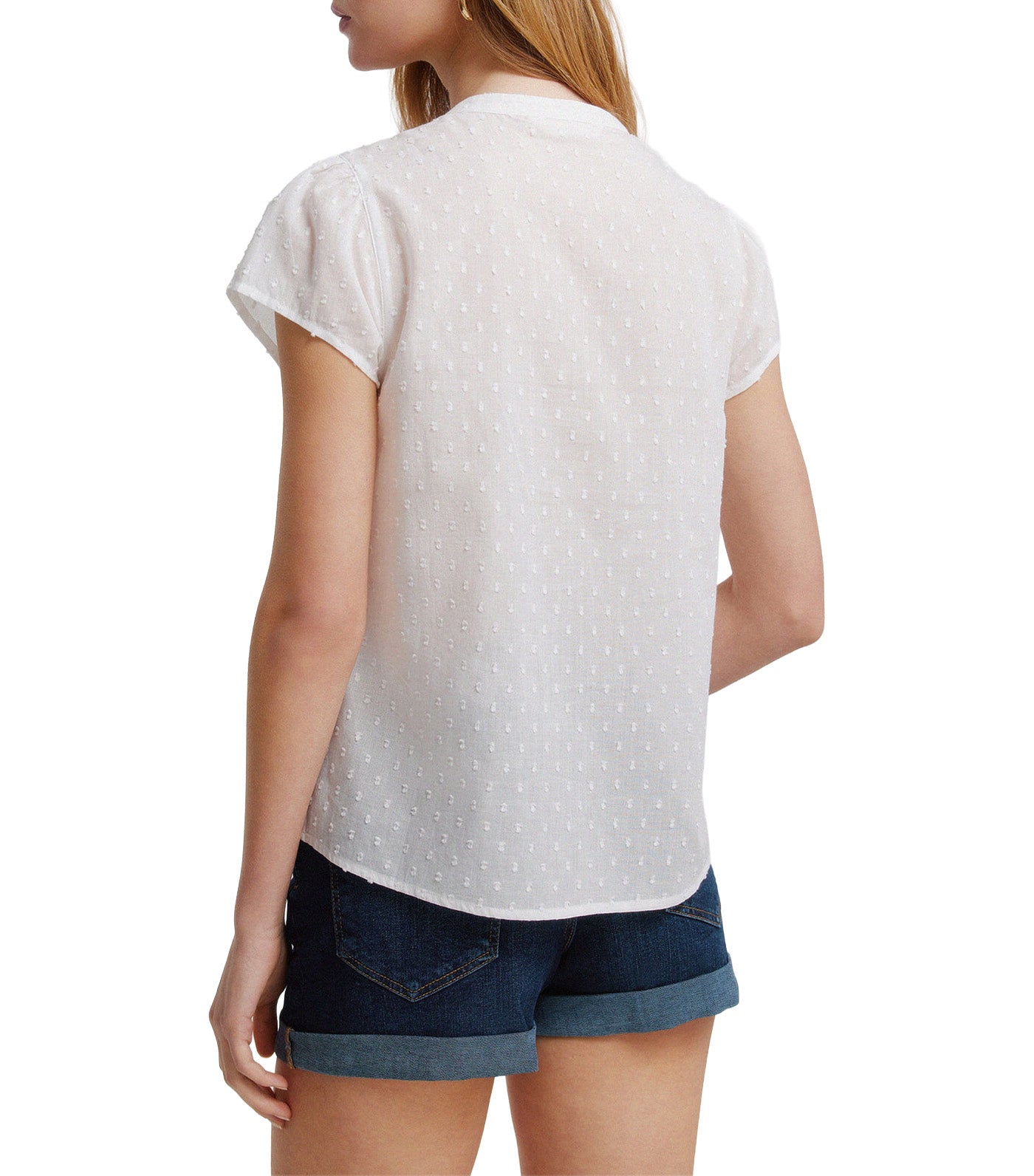 Oxford Lace Blouse Ivory