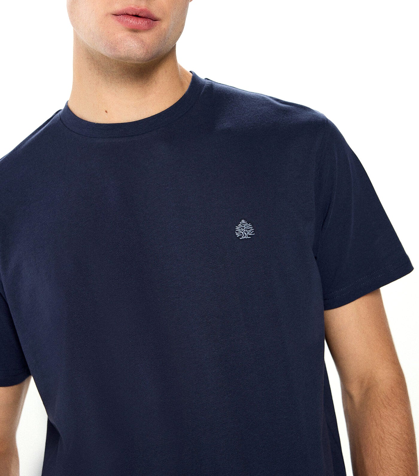 Basic Round Neck T-Shirt Blue