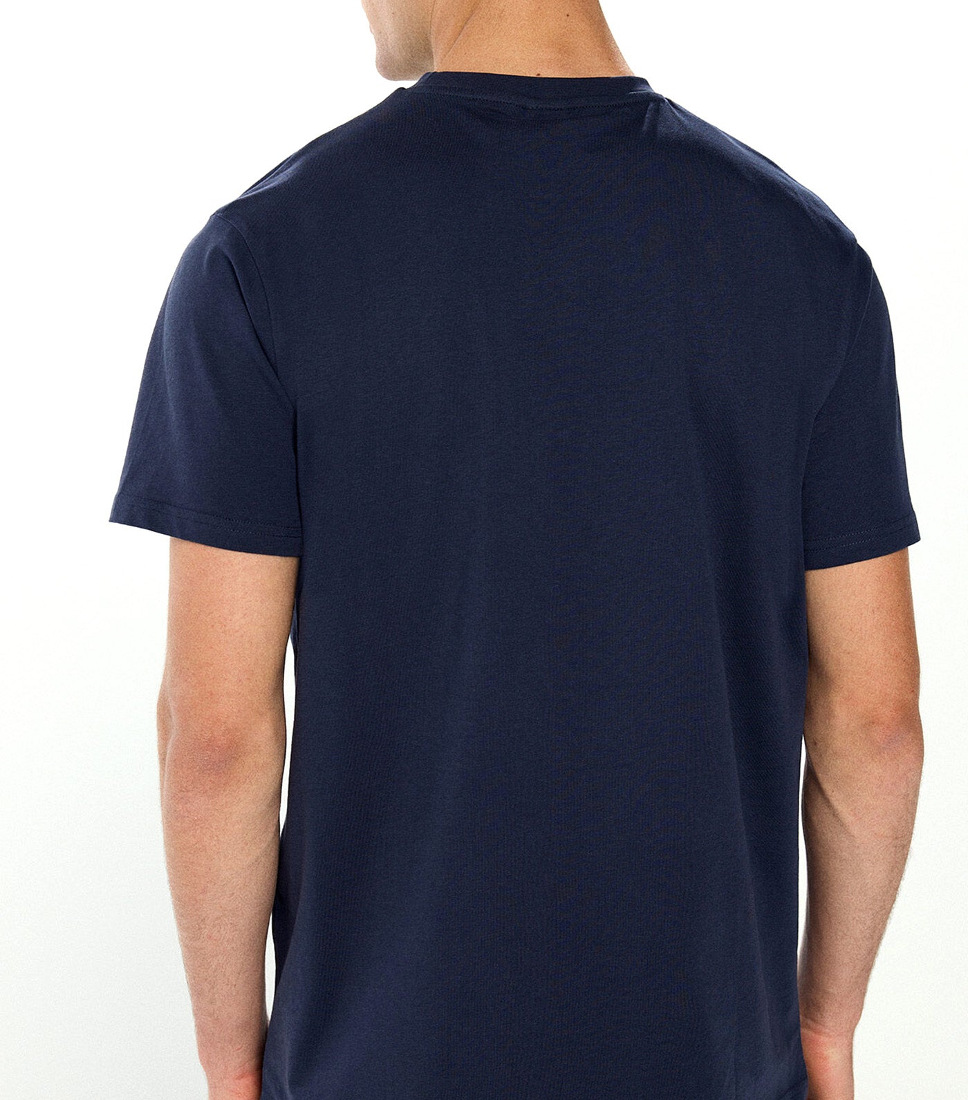 Basic Round Neck T-Shirt Blue