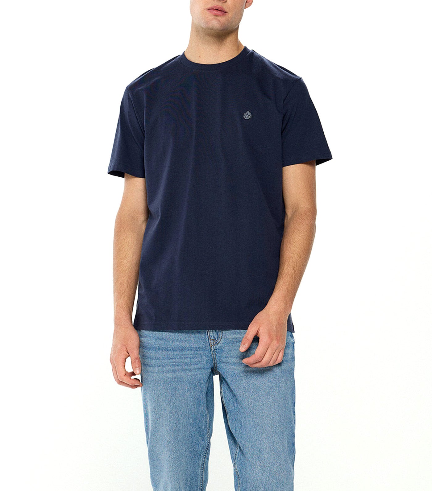 Basic Round Neck T-Shirt Blue