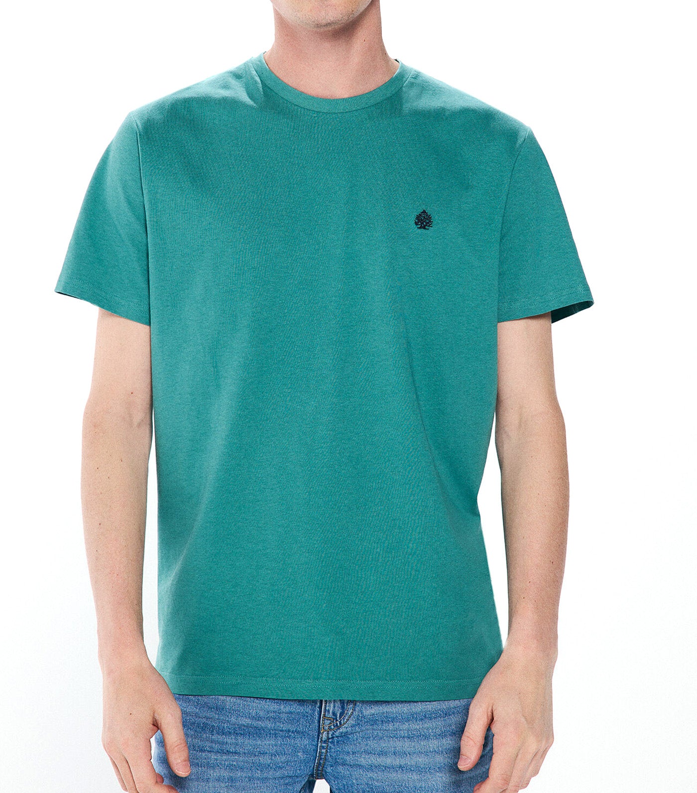 Basic Round Neck T-Shirt Green