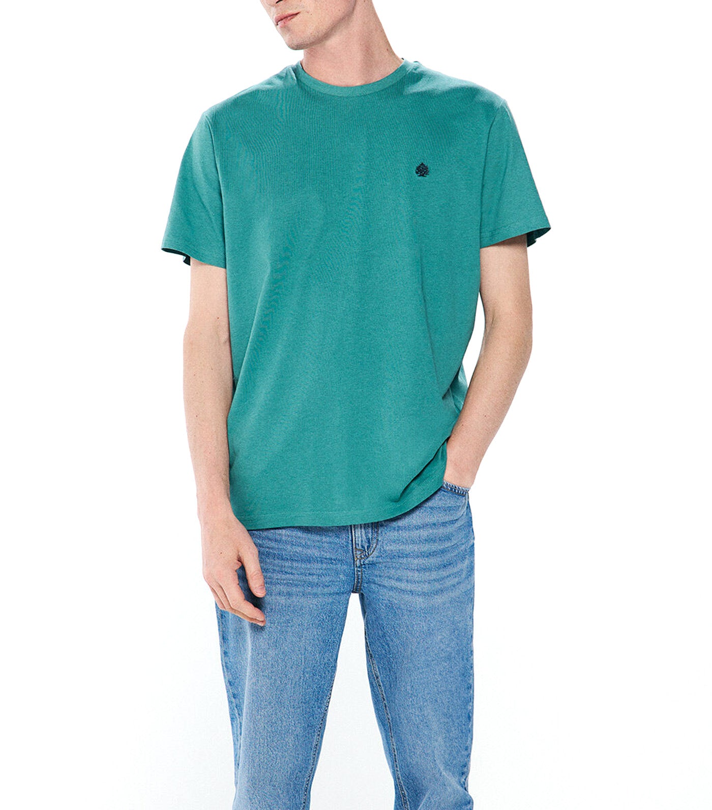 Basic Round Neck T-Shirt Green