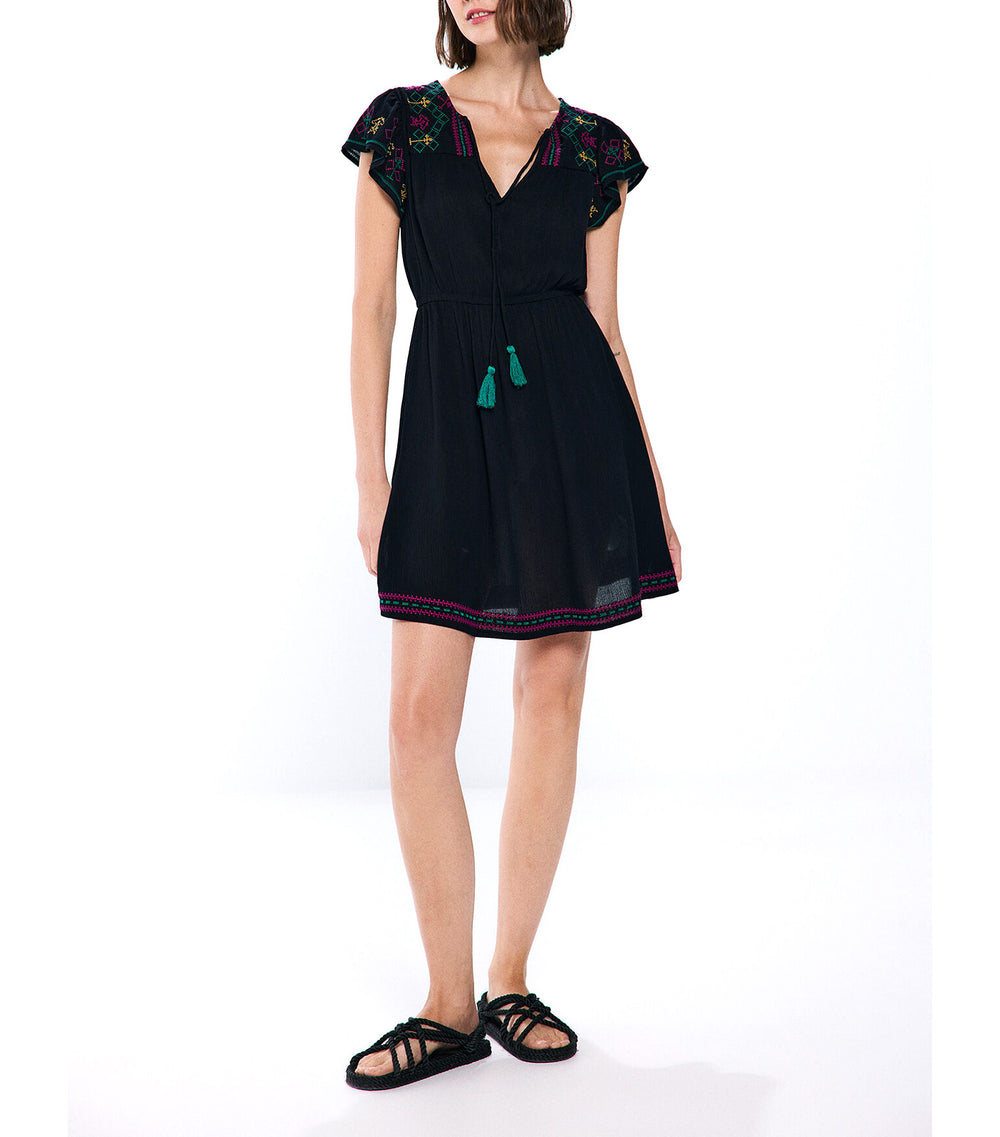 Springfield Short Dress with Embroidered Bamboo | Rustan's