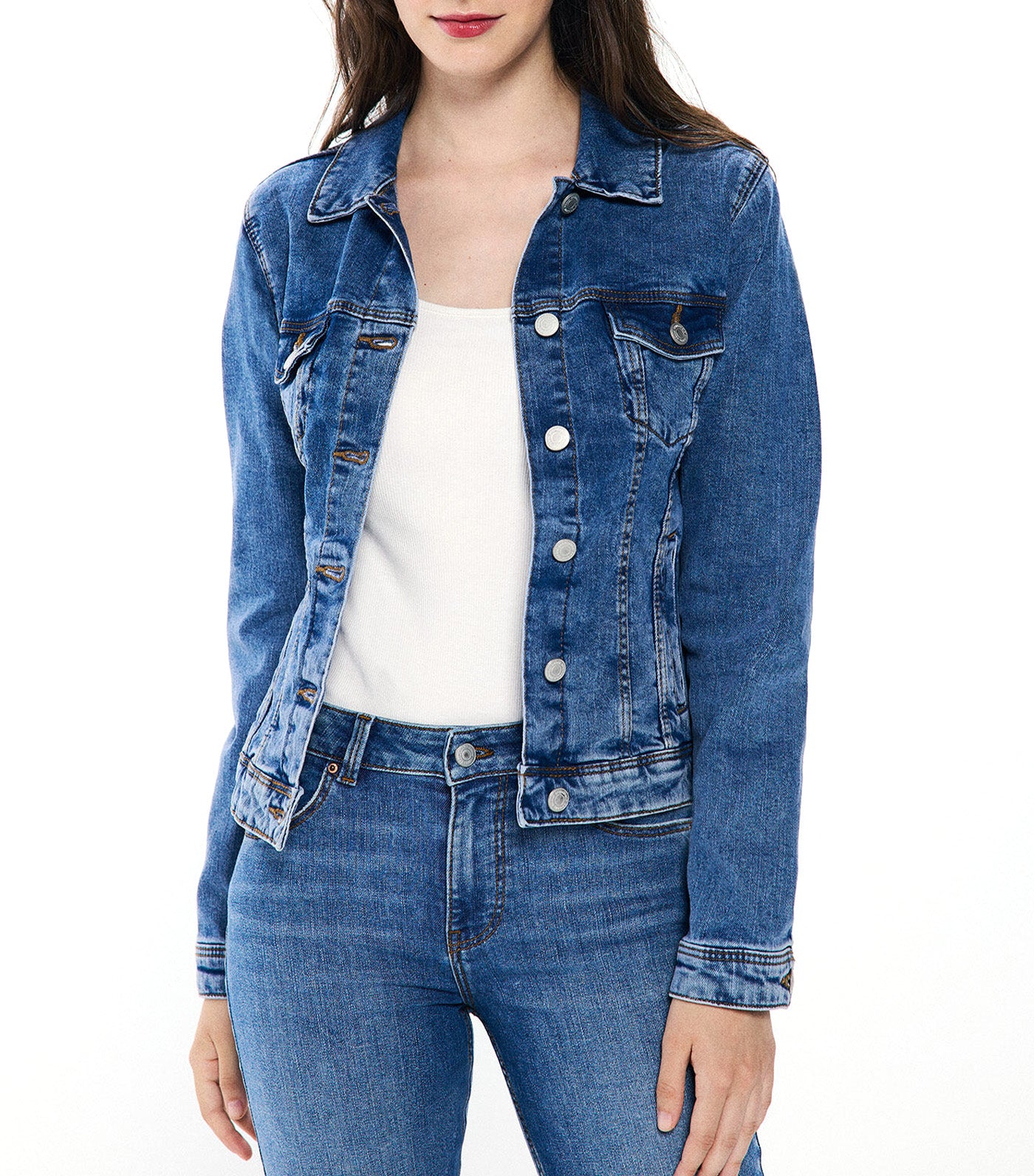 Cotton Denim Jacket
 Blue