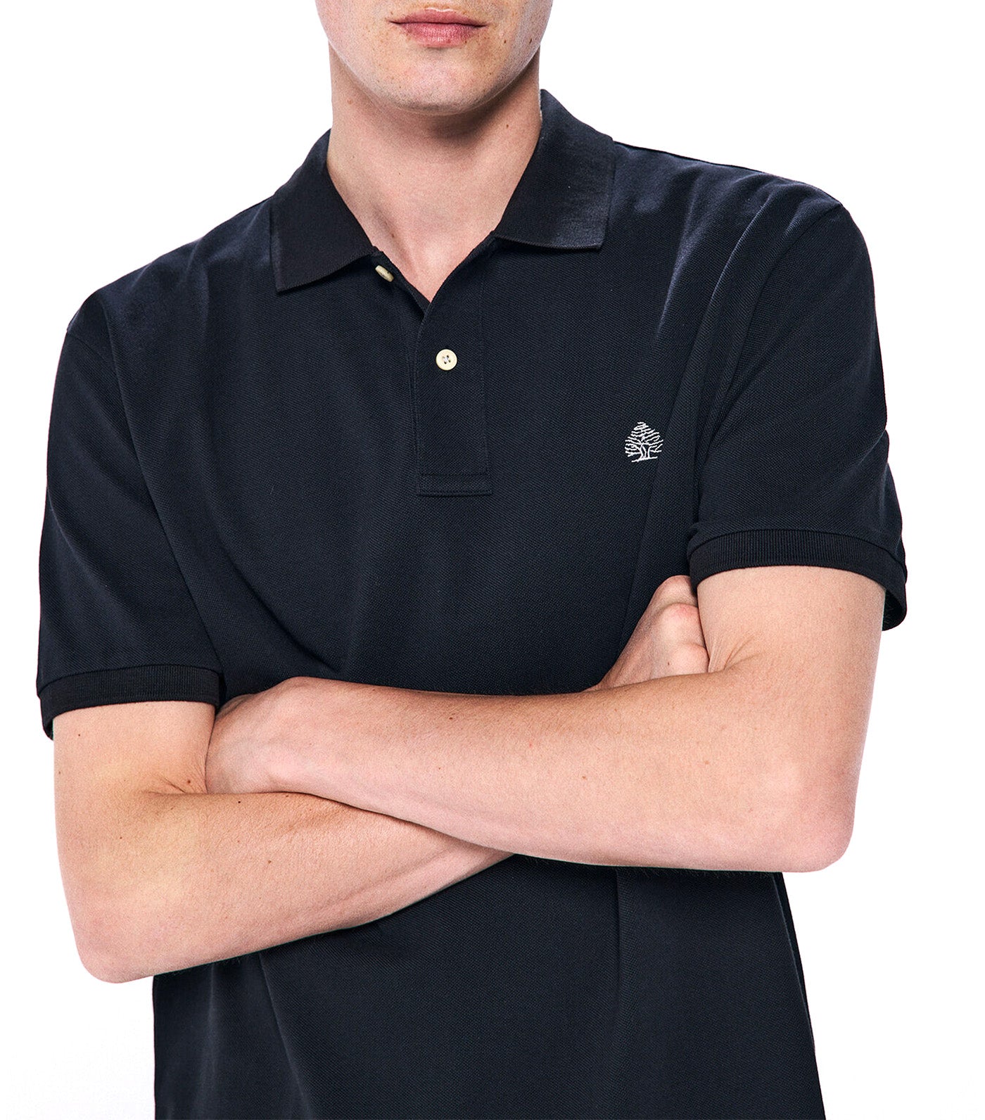 Regular Fit Basic Piqué Polo Black