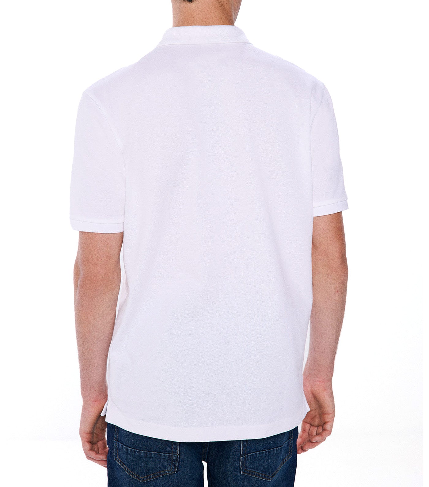 Regular Fit Basic Piqué Polo White