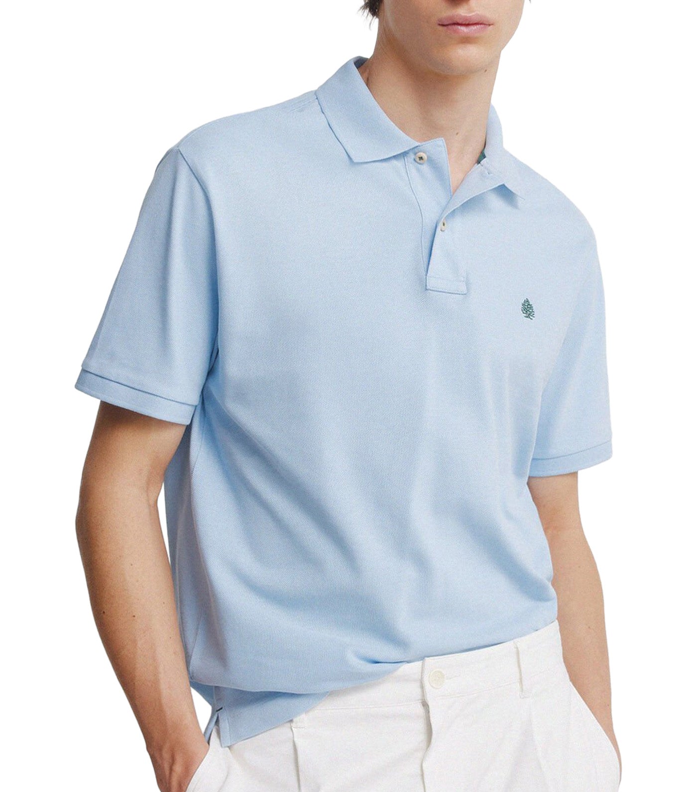 Springfield Regular Fit Basic Polo Shirt Light Blue