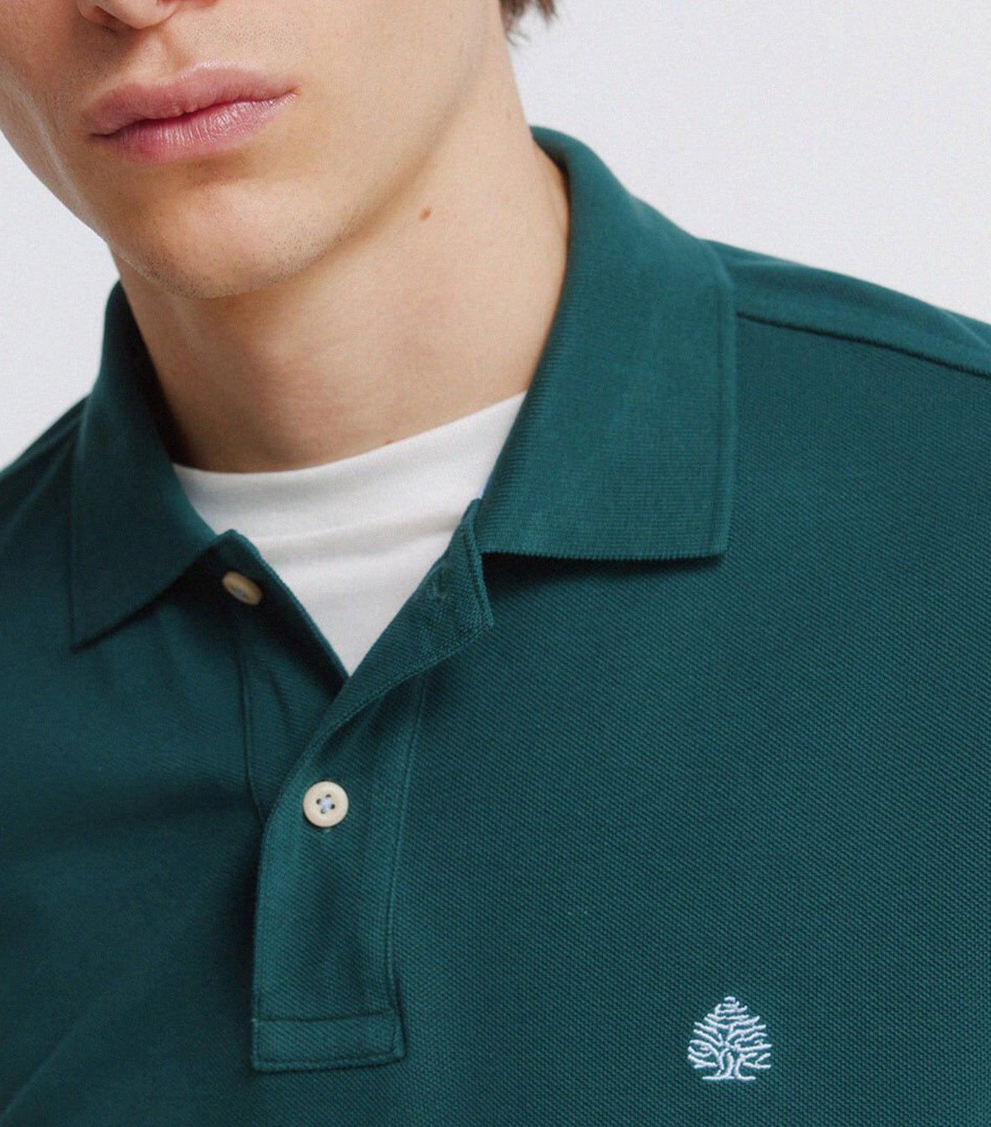 Springfield Regular Fit Basic Polo Shirt Green