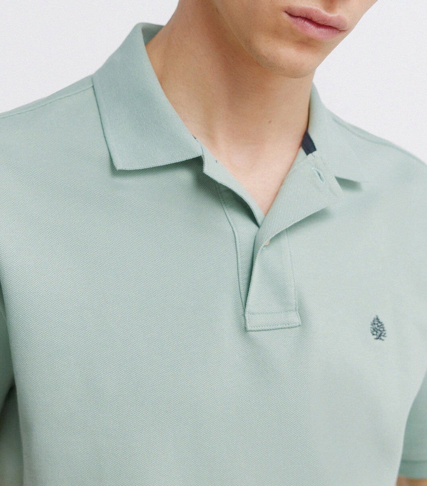 Springfield Regular Fit Basic Polo Shirt Light Green