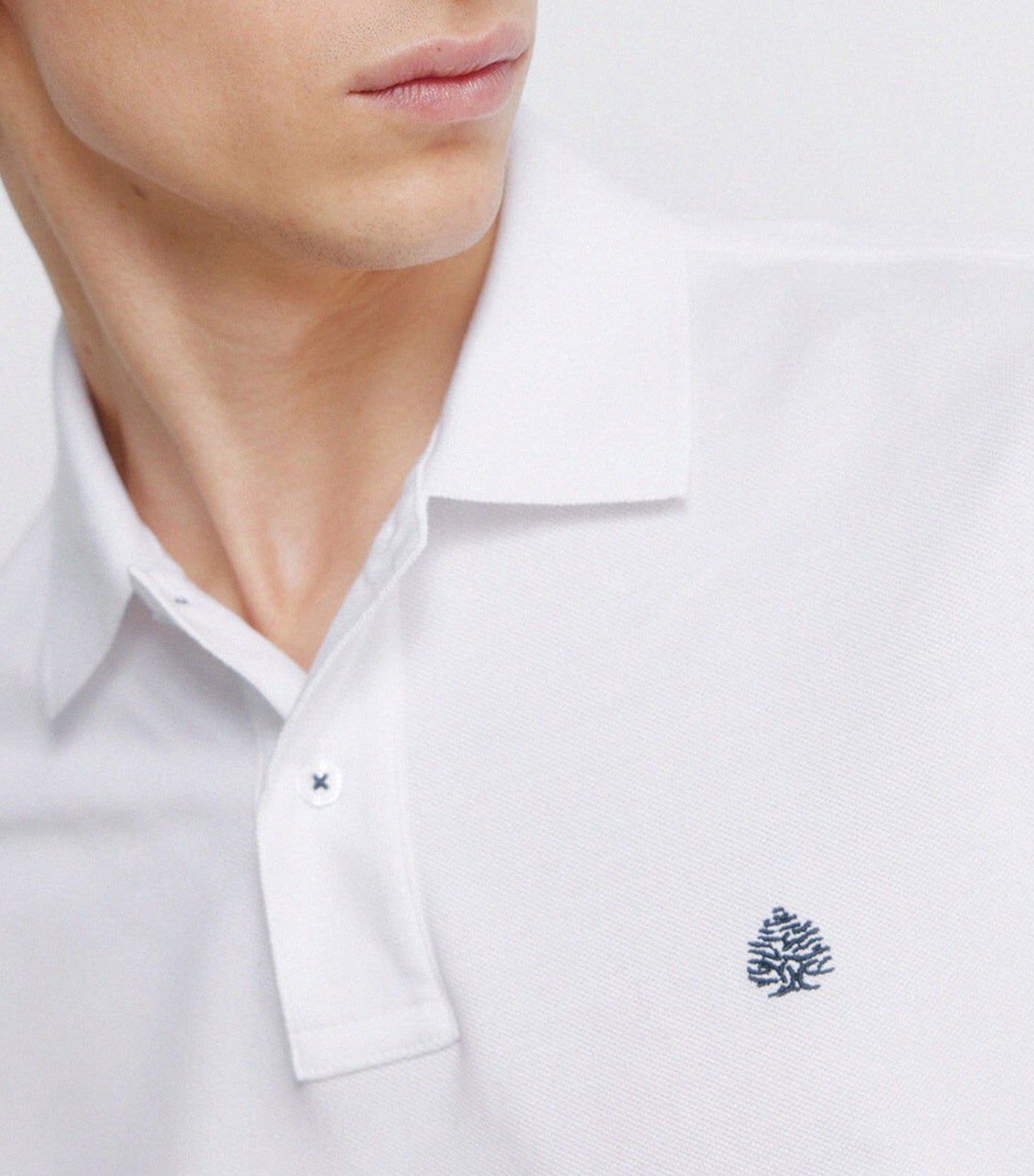 Springfield Regular Fit Basic Polo Shirt White