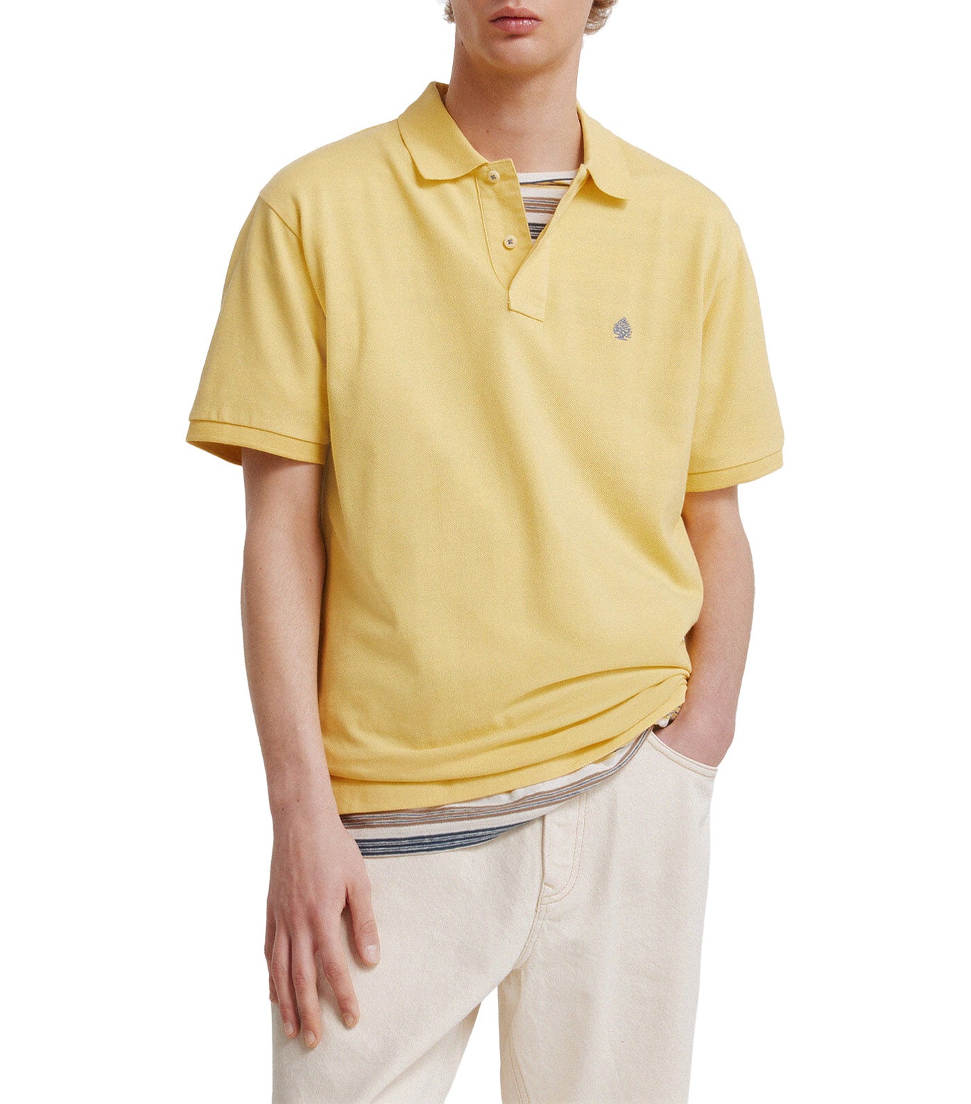 Basic Regular Fit Polo Shirt Yellow/Gold
