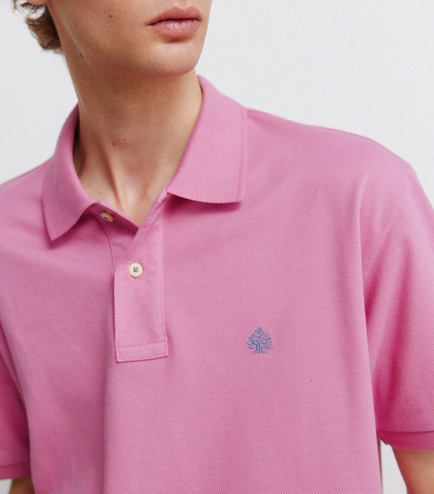 Basic Regular Fit Polo Shirt Pink