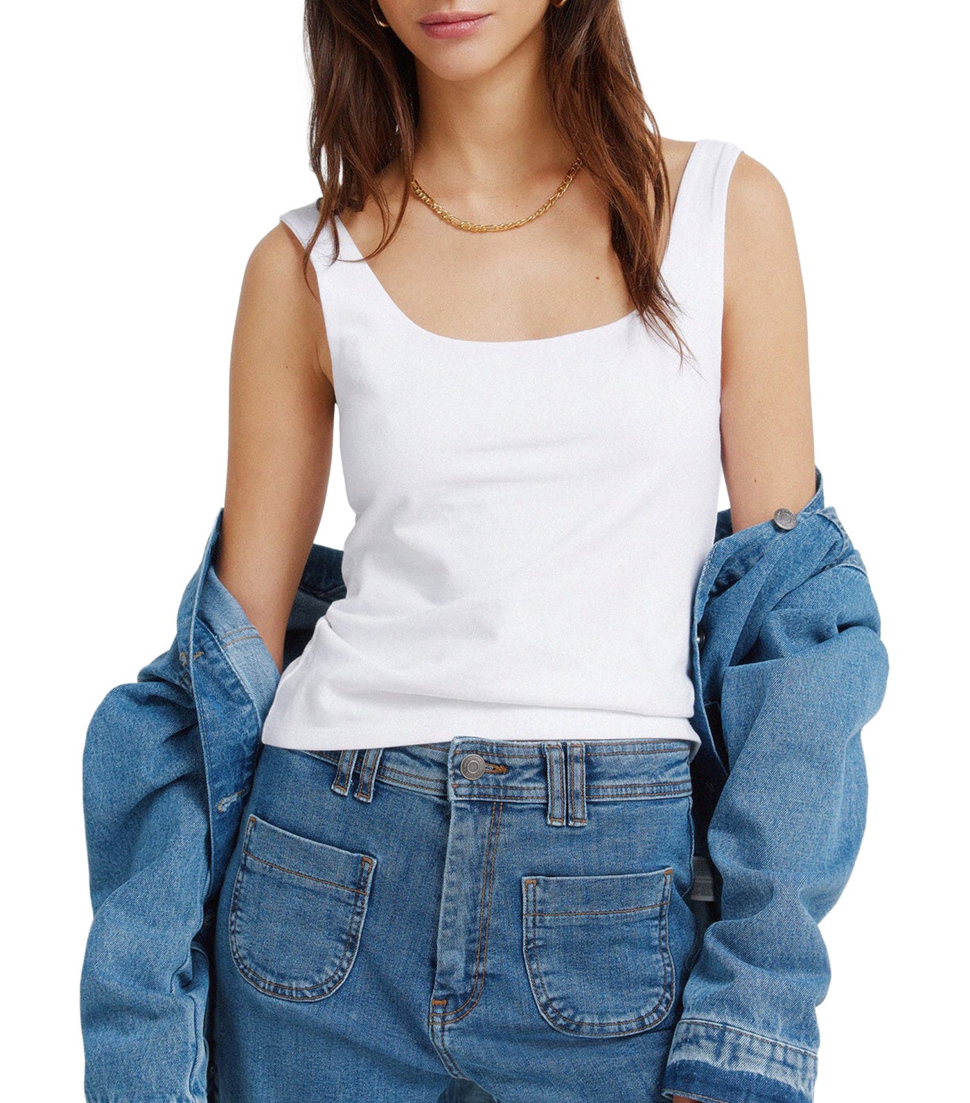 Double Fabric Vest Top