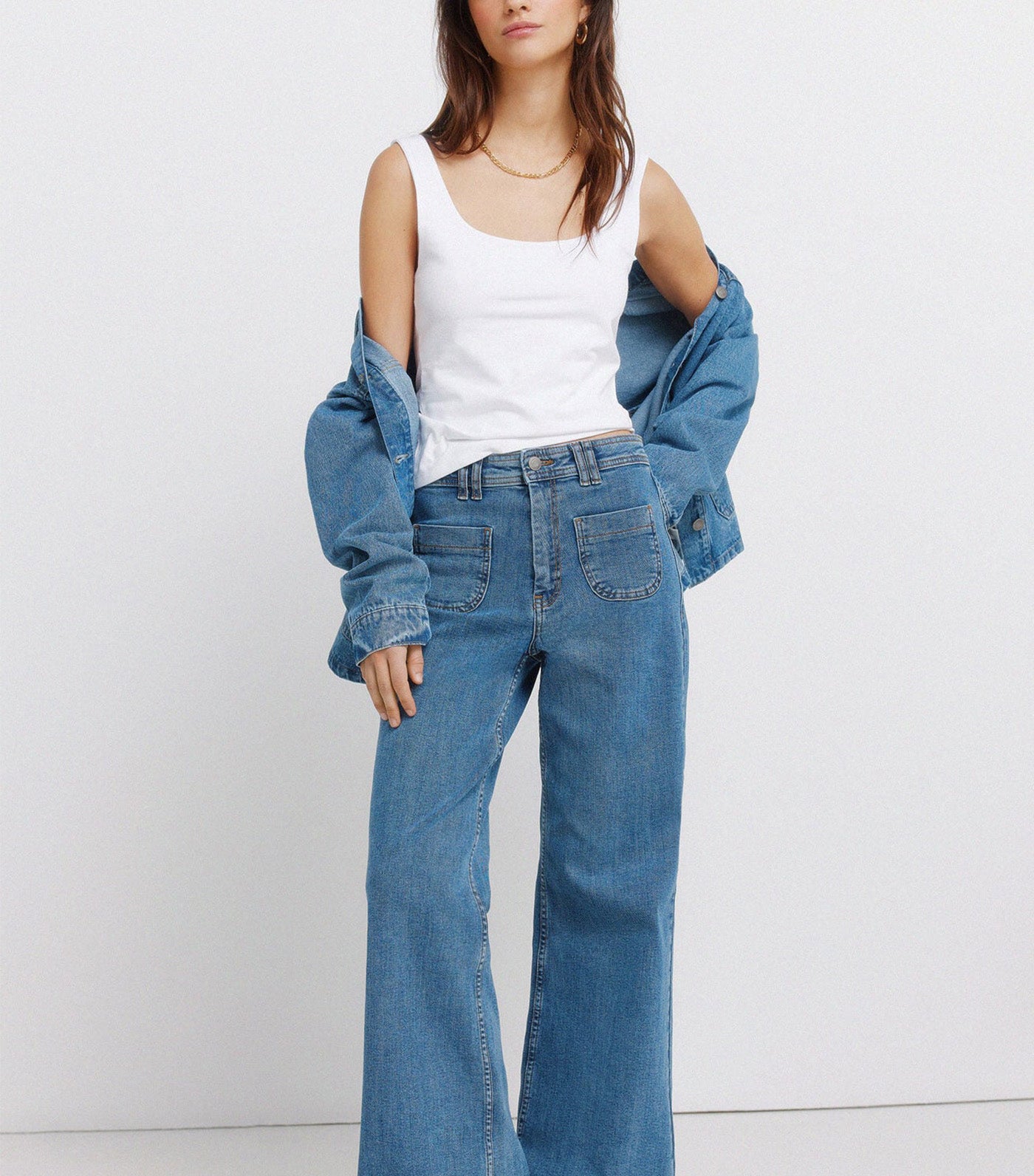 Double Fabric Vest Top