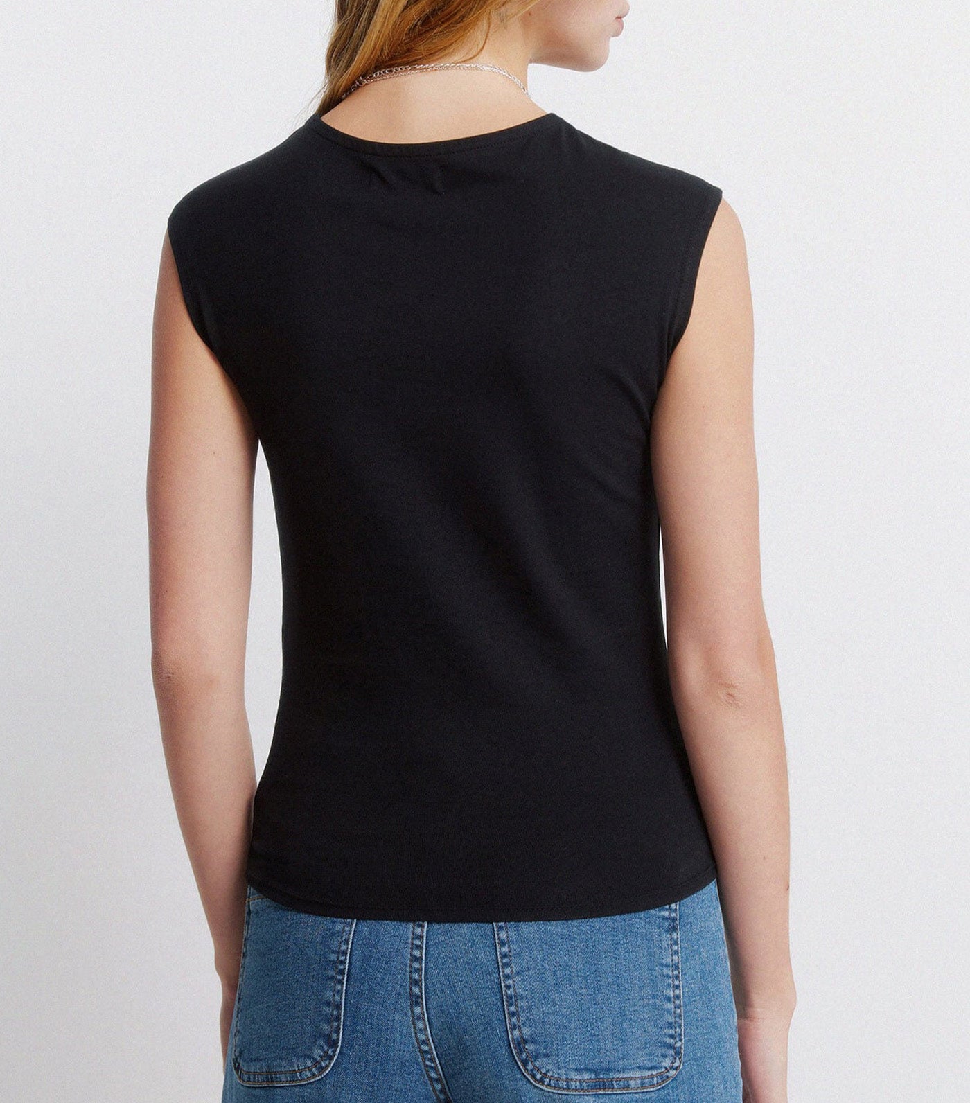Cotton Basic Sleeveless Top