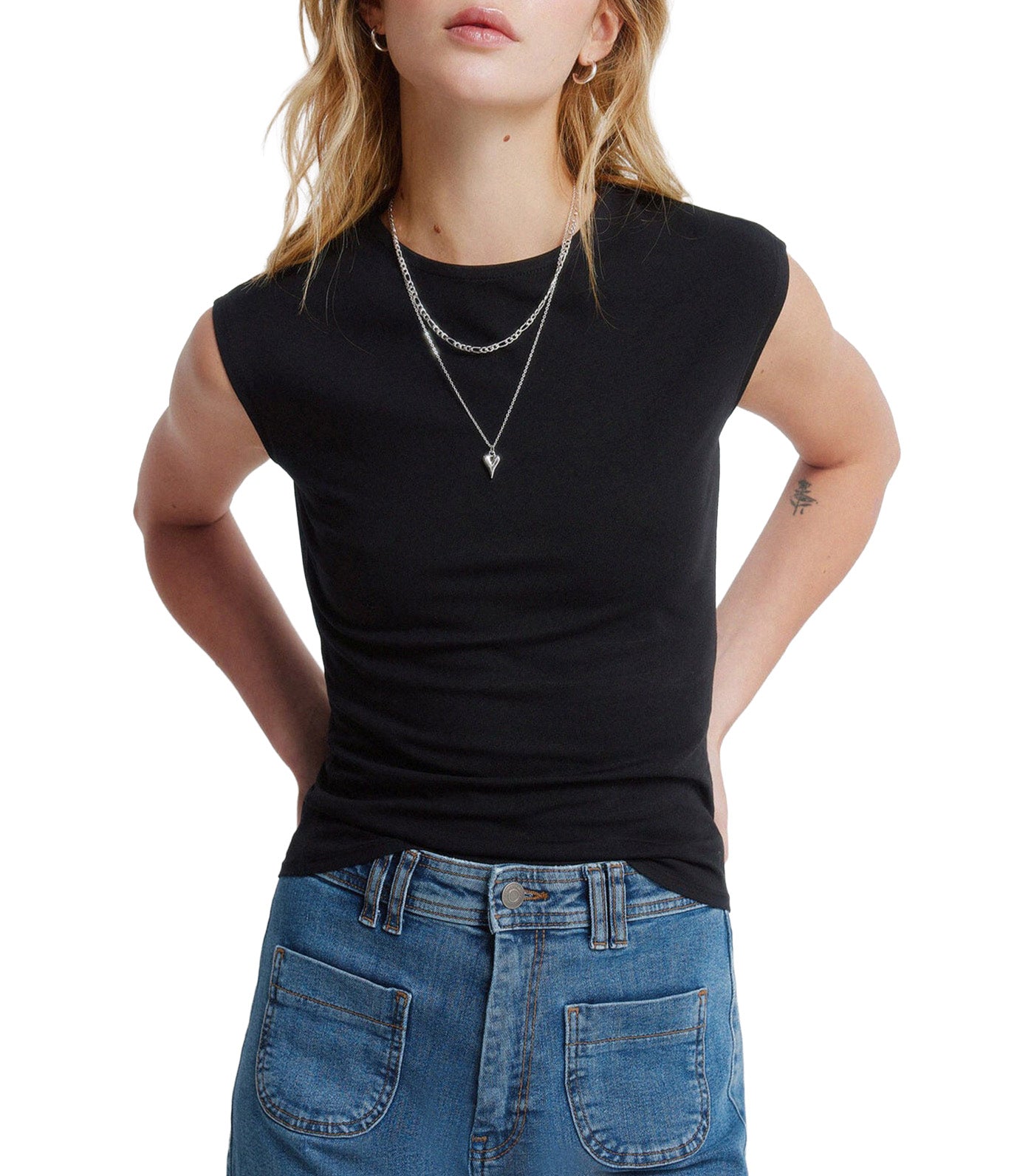 Cotton Basic Sleeveless Top
