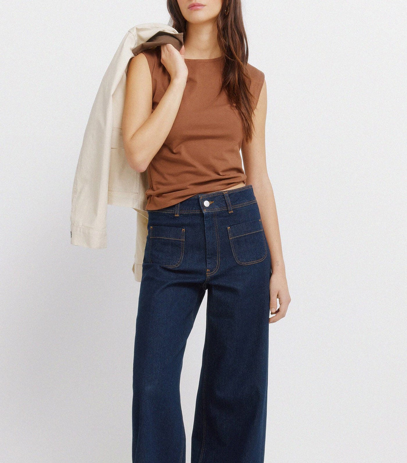 Cotton Basic Sleeveless Top