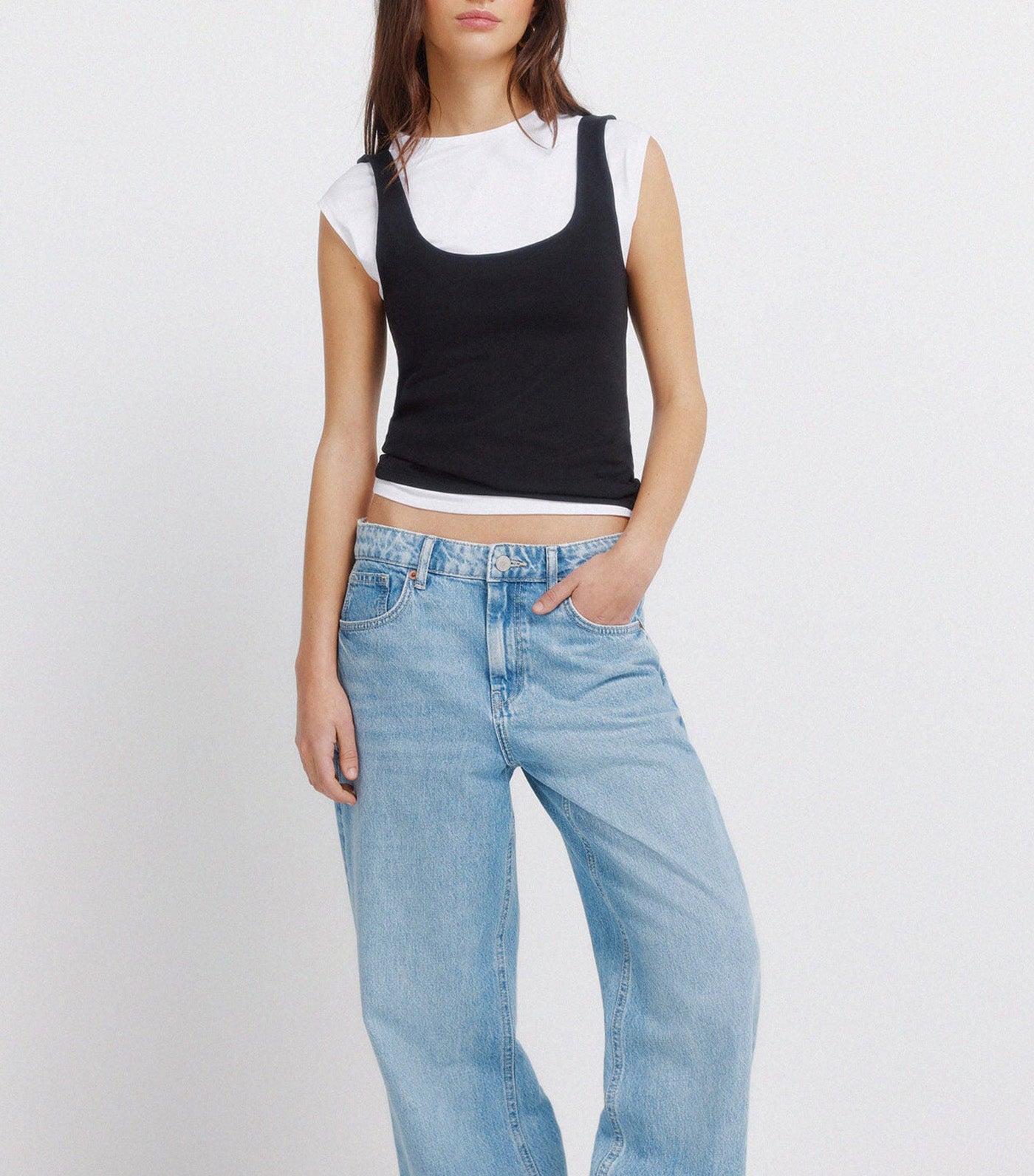 Cotton Basic Sleeveless Top