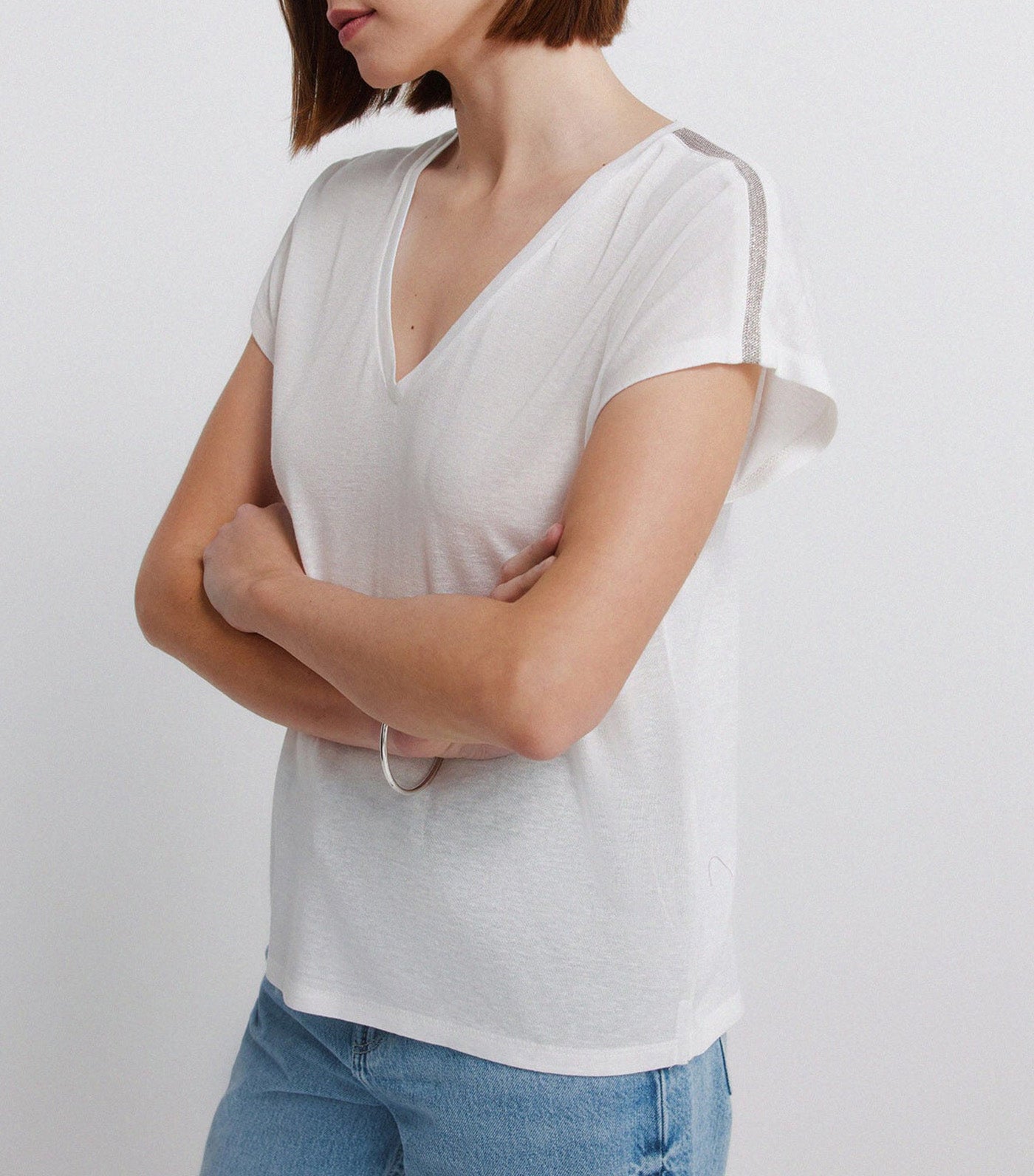 Springfield Batwing Sleeve T-Shirt White