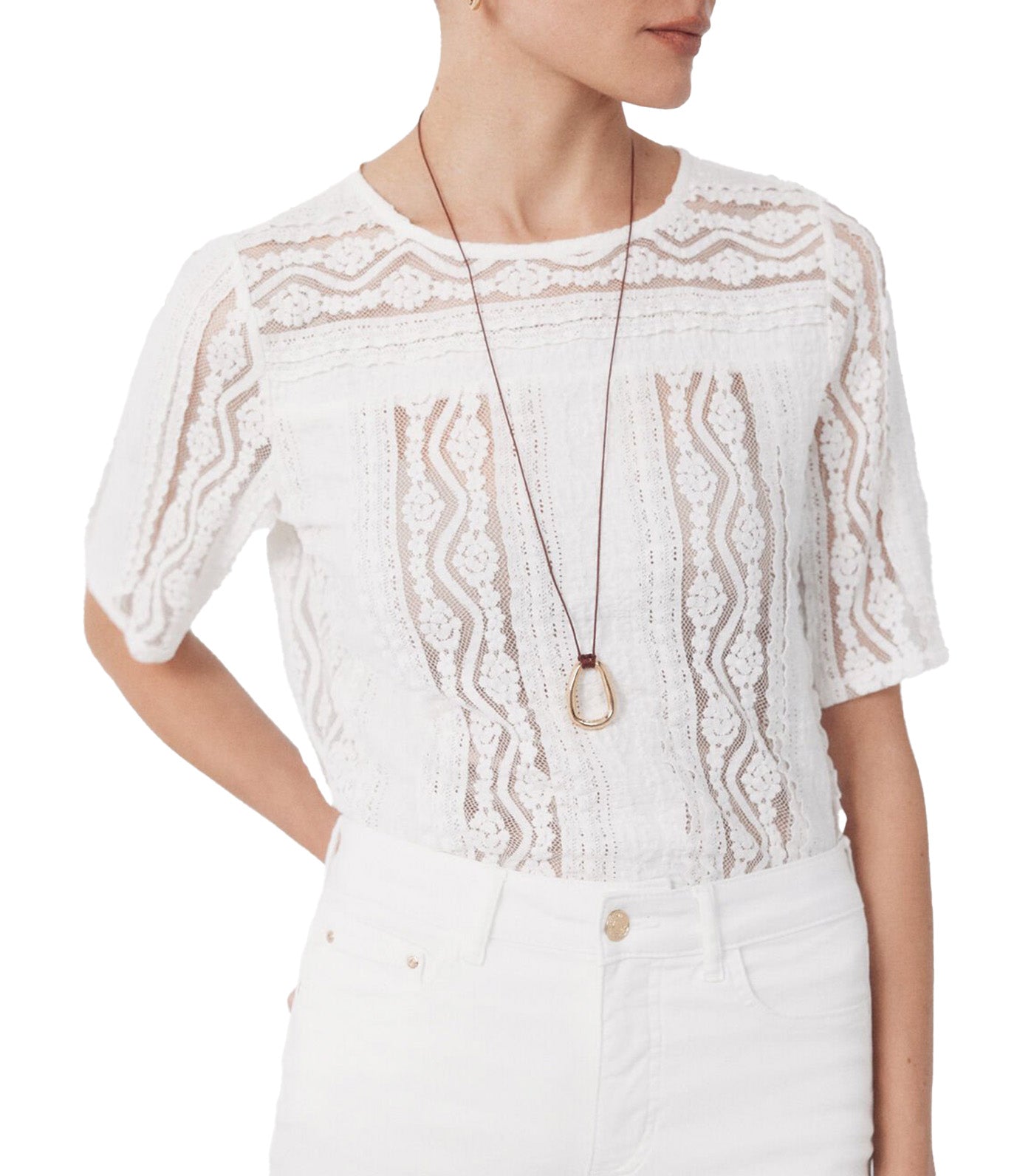 Lace Top White