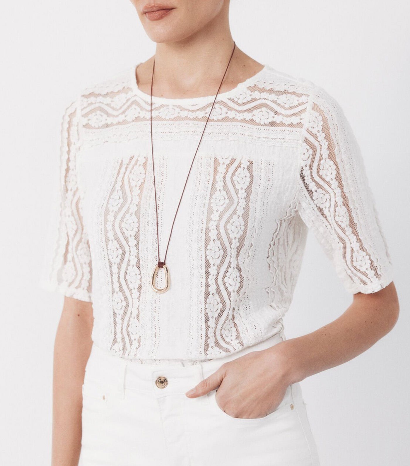 Lace Top White