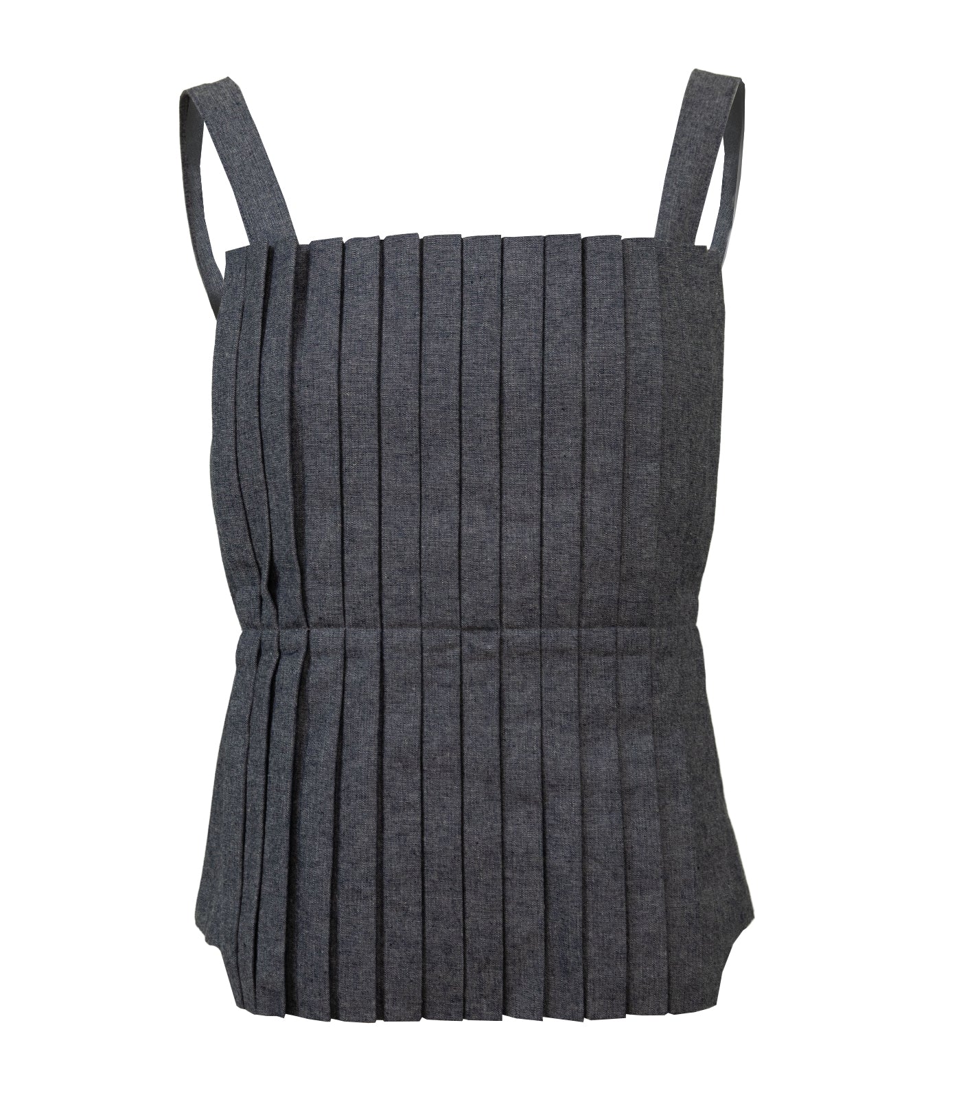 Lady Rustan Plia Pleated Blouse Gray