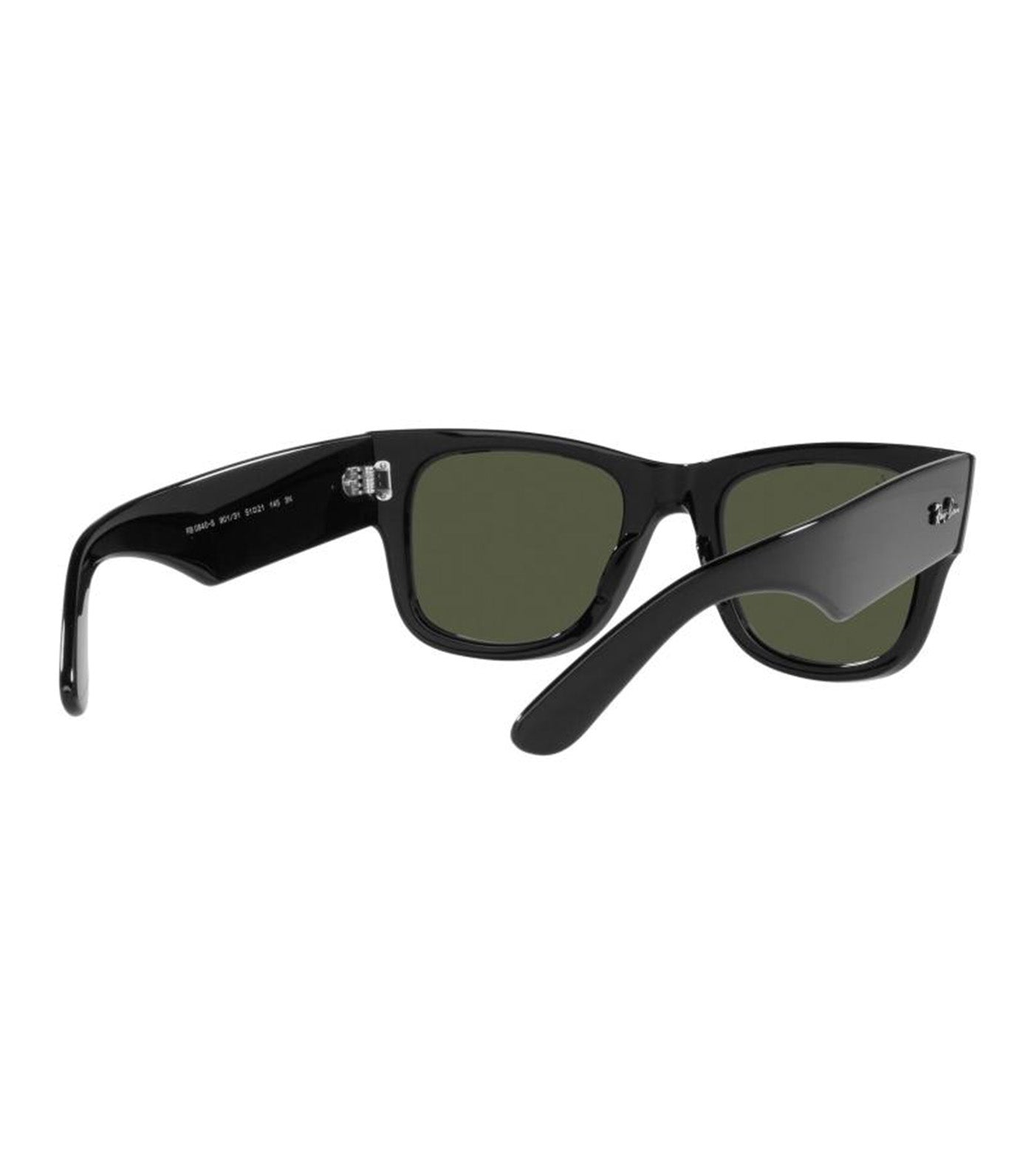 Mega Wayfarer Sunglasses 52 Black