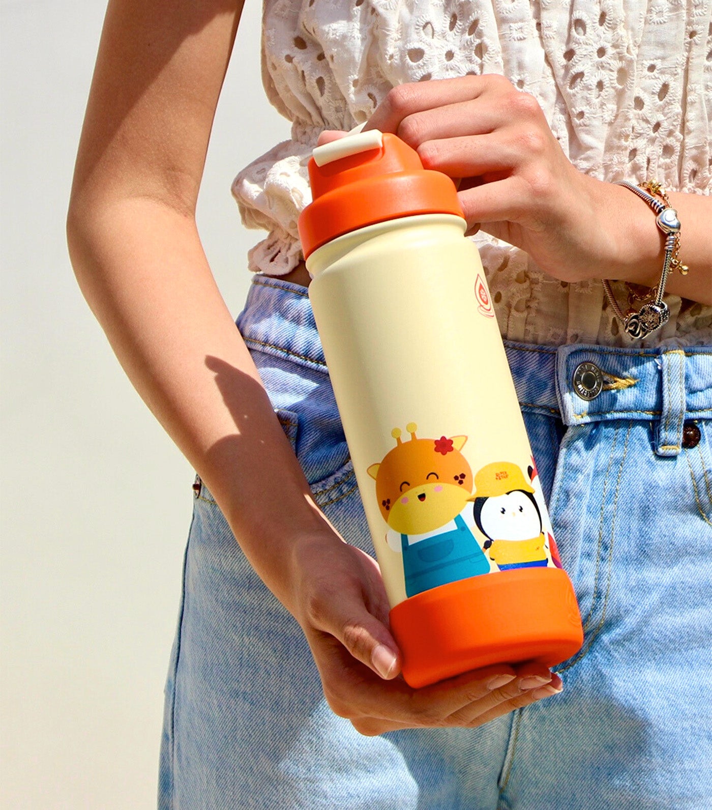 AquaFlask x Smiles&Cheeks Collection Flippi Jug 18oz