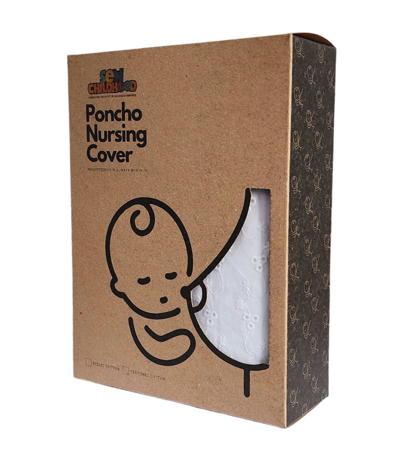 Poncho Nursing Cover with Stiffener Long Sleeves Eyelet