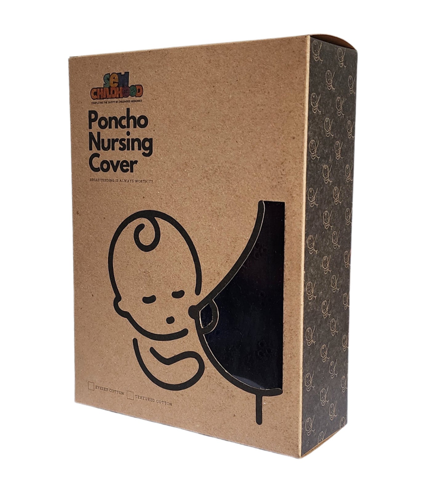 Poncho Nursing Cover with Stiffener Long Sleeves Eyelet