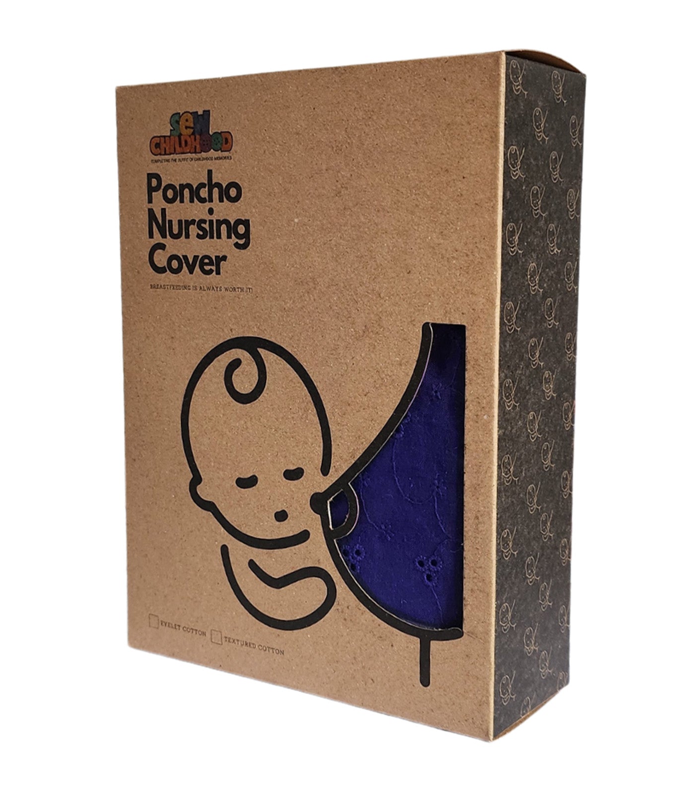 Poncho Nursing Cover with Stiffener Long Sleeves Eyelet