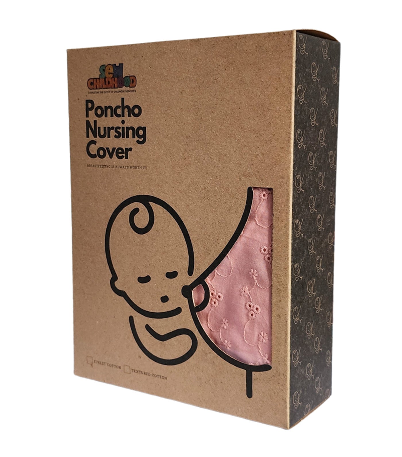 Poncho Nursing Cover with Stiffener Long Sleeves Eyelet