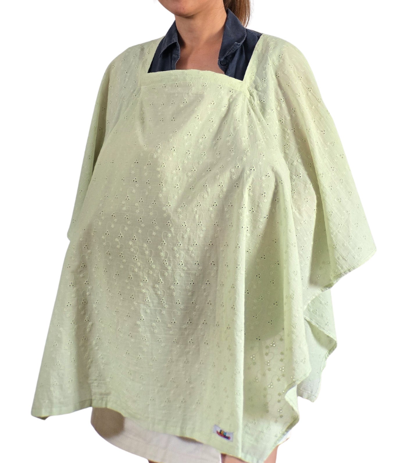 Poncho Nursing Cover with Stiffener Long Sleeves Eyelet