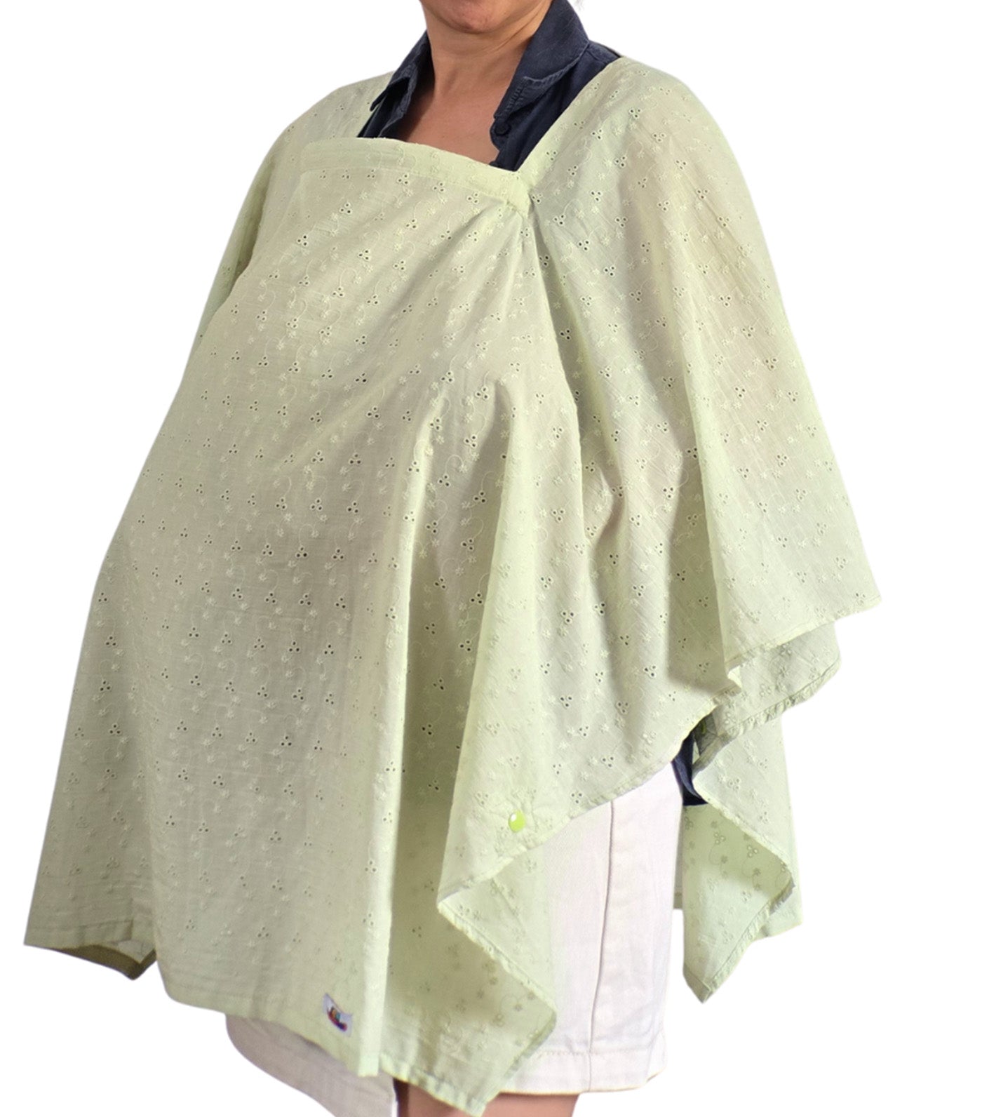 Poncho Nursing Cover with Stiffener Long Sleeves Eyelet