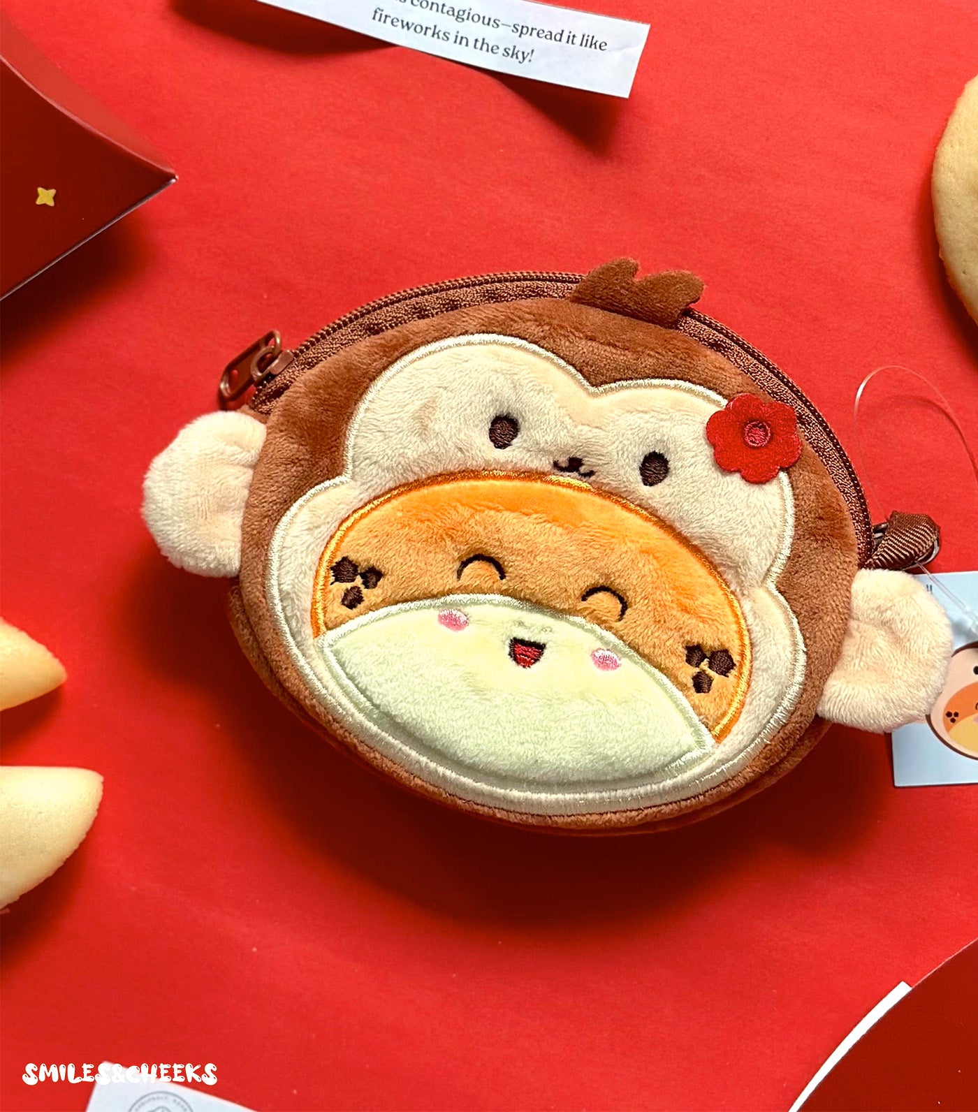 Smiles&Cheeks Zodiac Sign Coin Purse Monkey