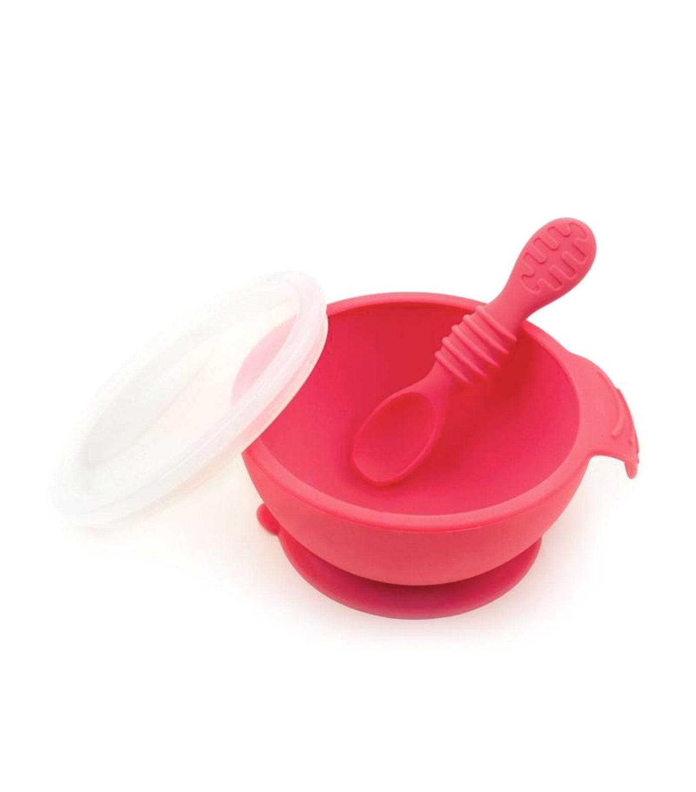 Silicone First Feeding Set Red