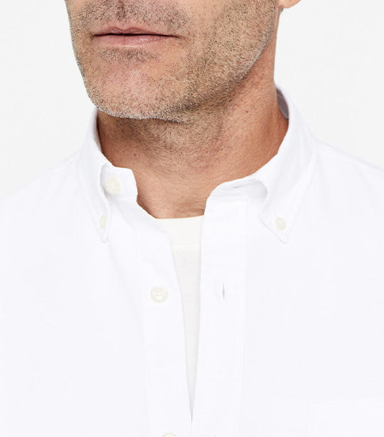 Plain Oxford Shirt White