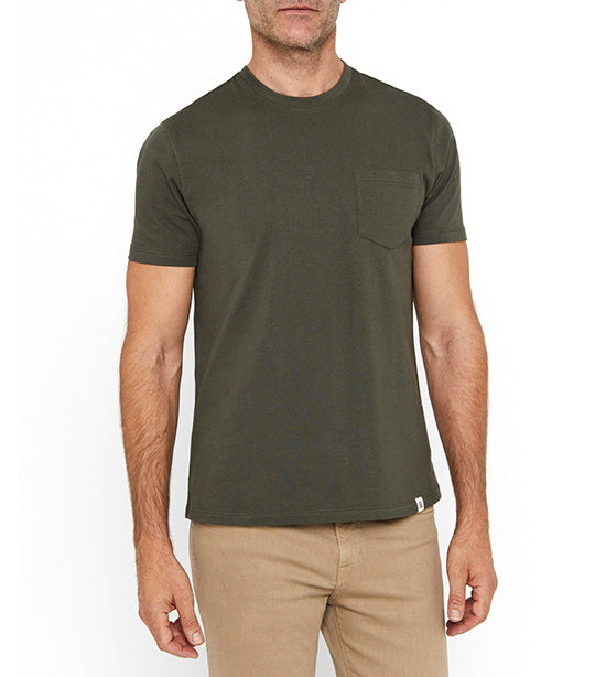 Basic Pocket T-Shirt Dark Khaki