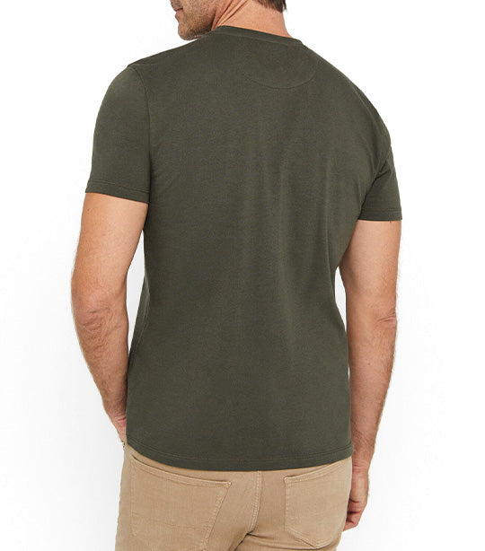 Basic Pocket T-Shirt Dark Khaki