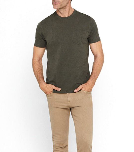 Basic Pocket T-Shirt Dark Khaki