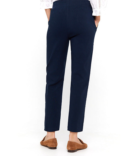 Skinny-fit Trousers Navy