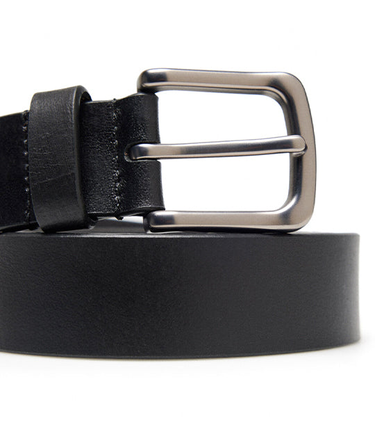 Plain Elastic Dress Belt Black