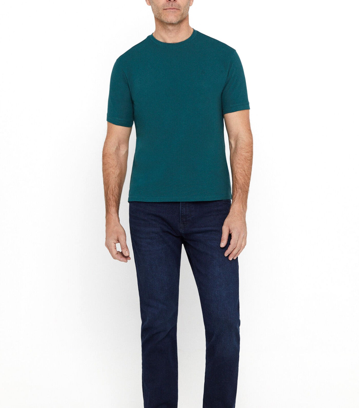 Basic Piqué T-Shirt Dark Green