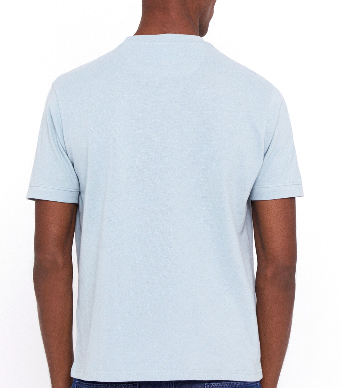 Basic Piqué T-Shirt Blue