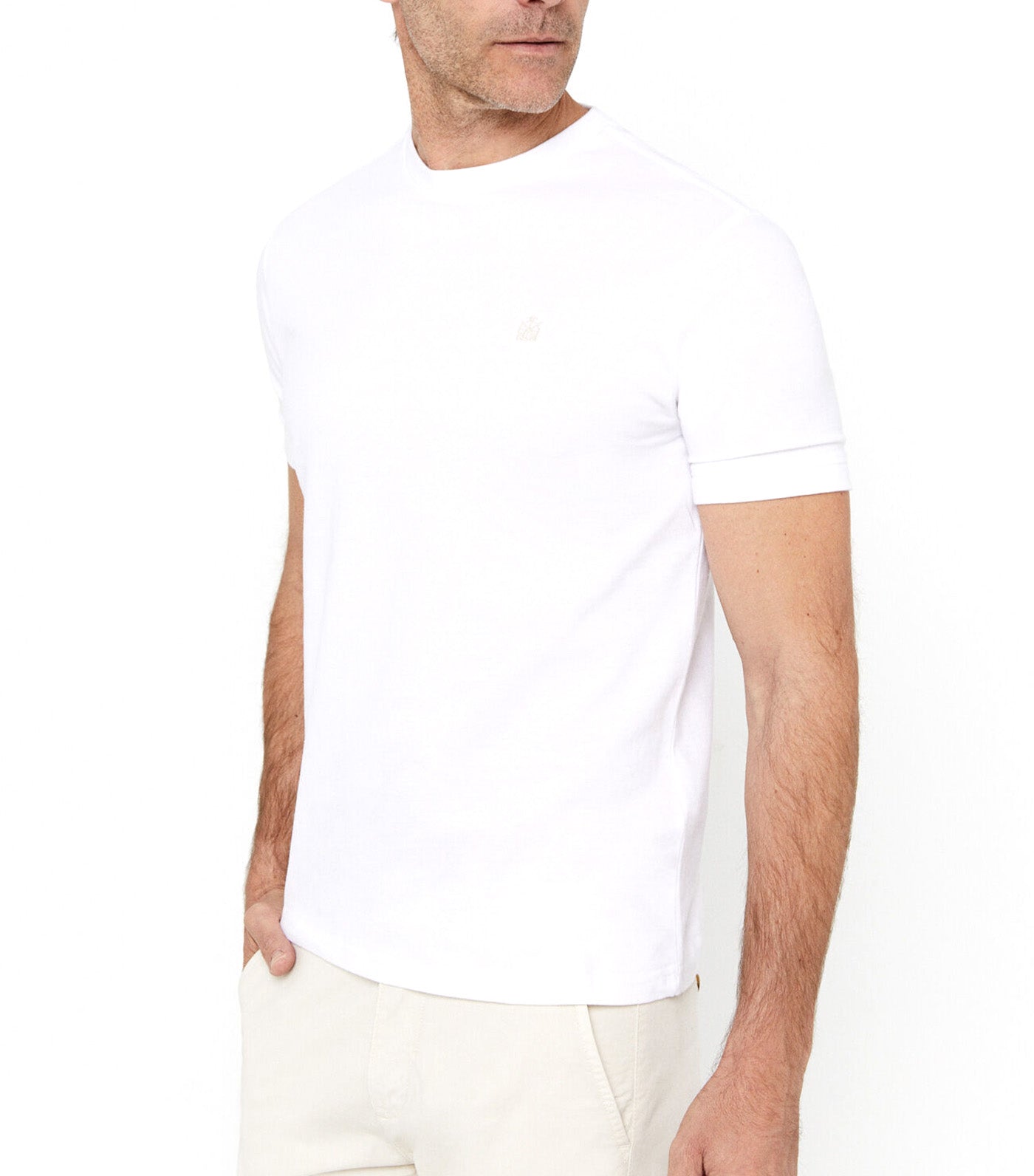 Basic Piqué T-Shirt White