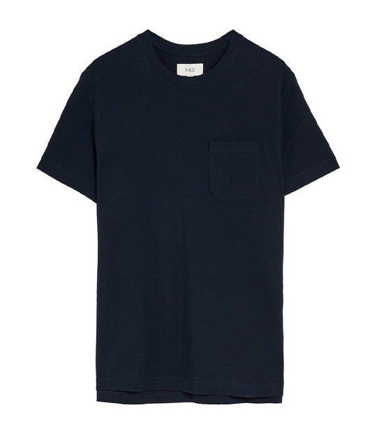 Pure Cotton Heavyweight T-Shirt Dark Navy