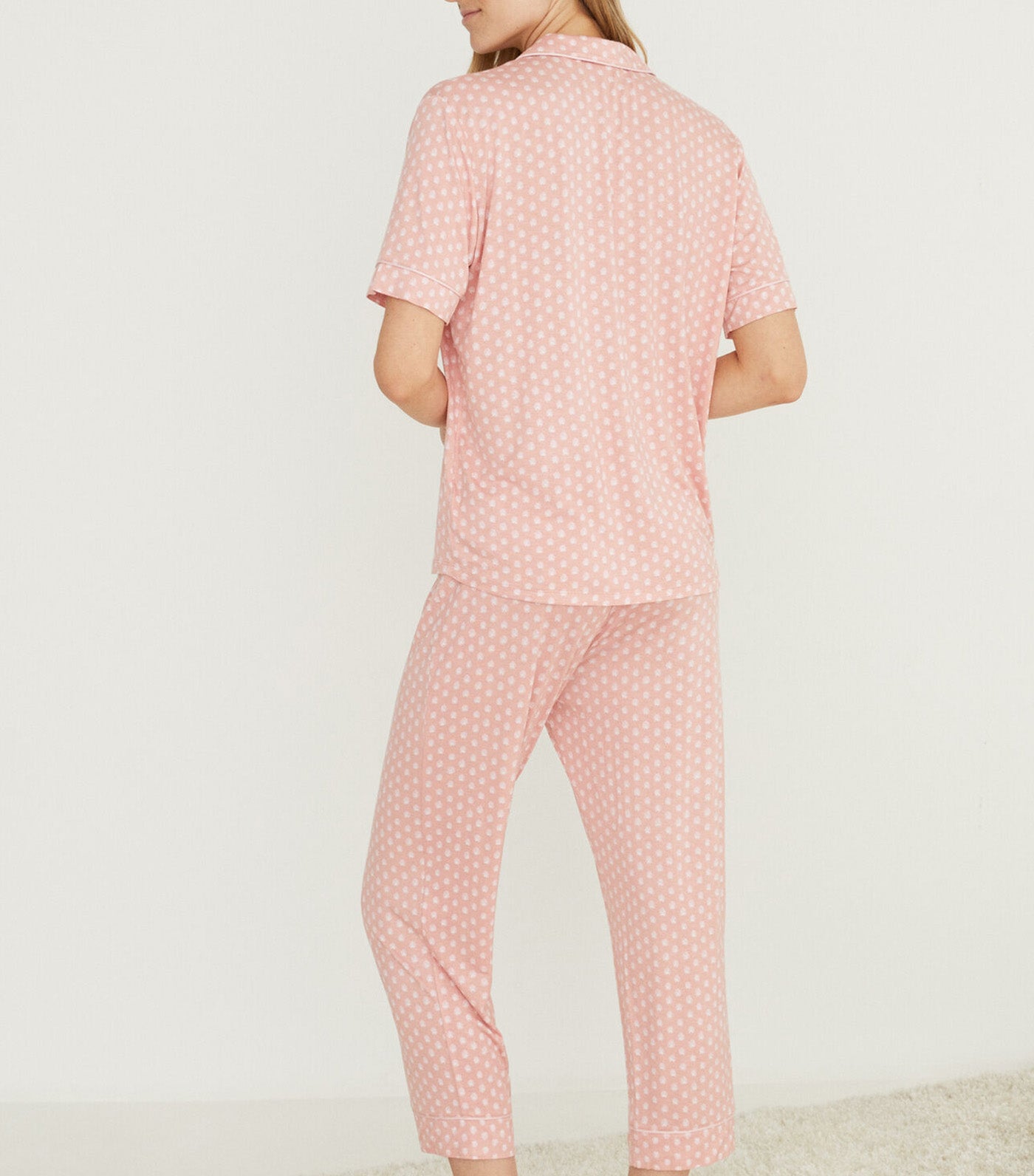 Classic Capri Length Pajamas Pink