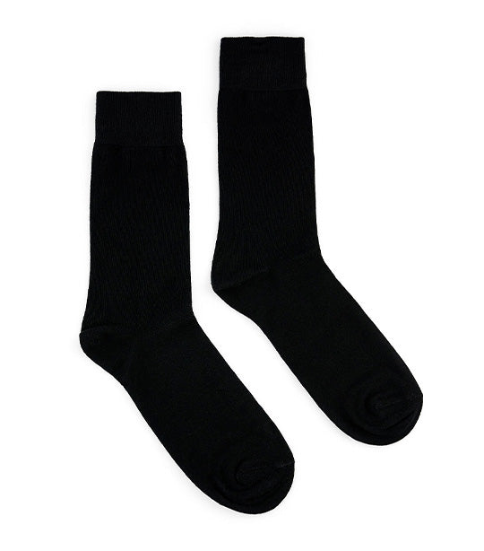 Essential Embroidered Logo Socks Black