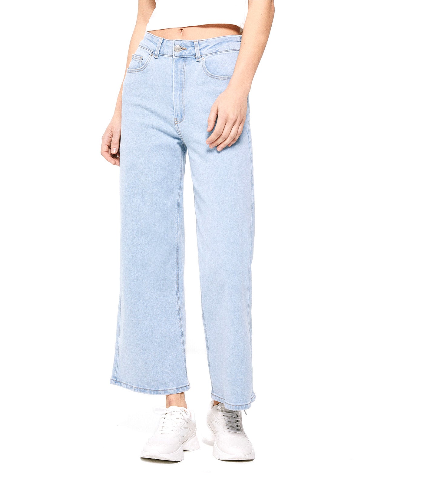 Sustainable Wash Culotte Jeans Blue